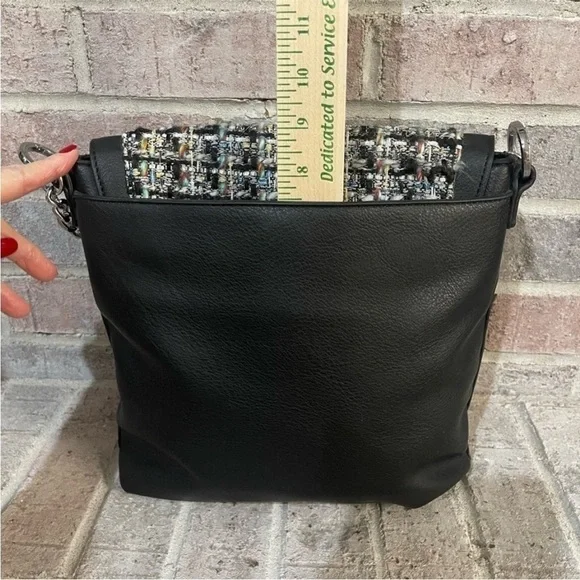 Chic Black Tweed Women's Bag - Picture 5 of 8